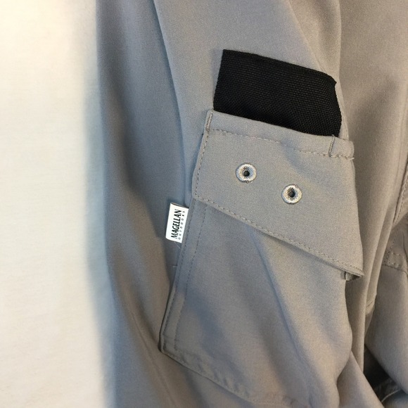 Magellan Outdoor Fish Gear Flex‎ Mens Shorts XL Gray Fish River Lake - Picture 4 of 10